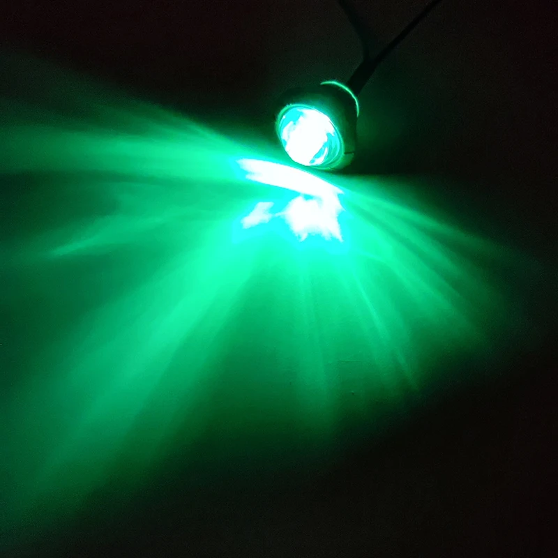 10 Uds DC 12V 24V barco marino popa LED luz de popa blanco frío LED lámpara trasera accesorio de yate azul blanco rojo verde