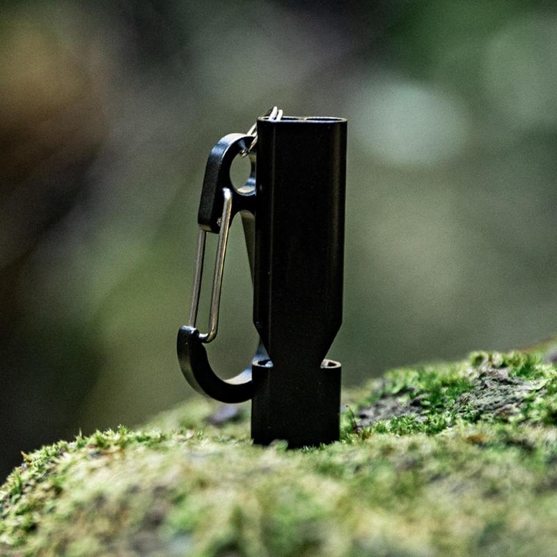 เดซิเบลสูงนกหวีดโลหะคู่หลอด Survival Whistle นกหวีดความปลอดภัยกลางแจ้งแบบพกพานกหวีดสําหรับ Camping Hiking