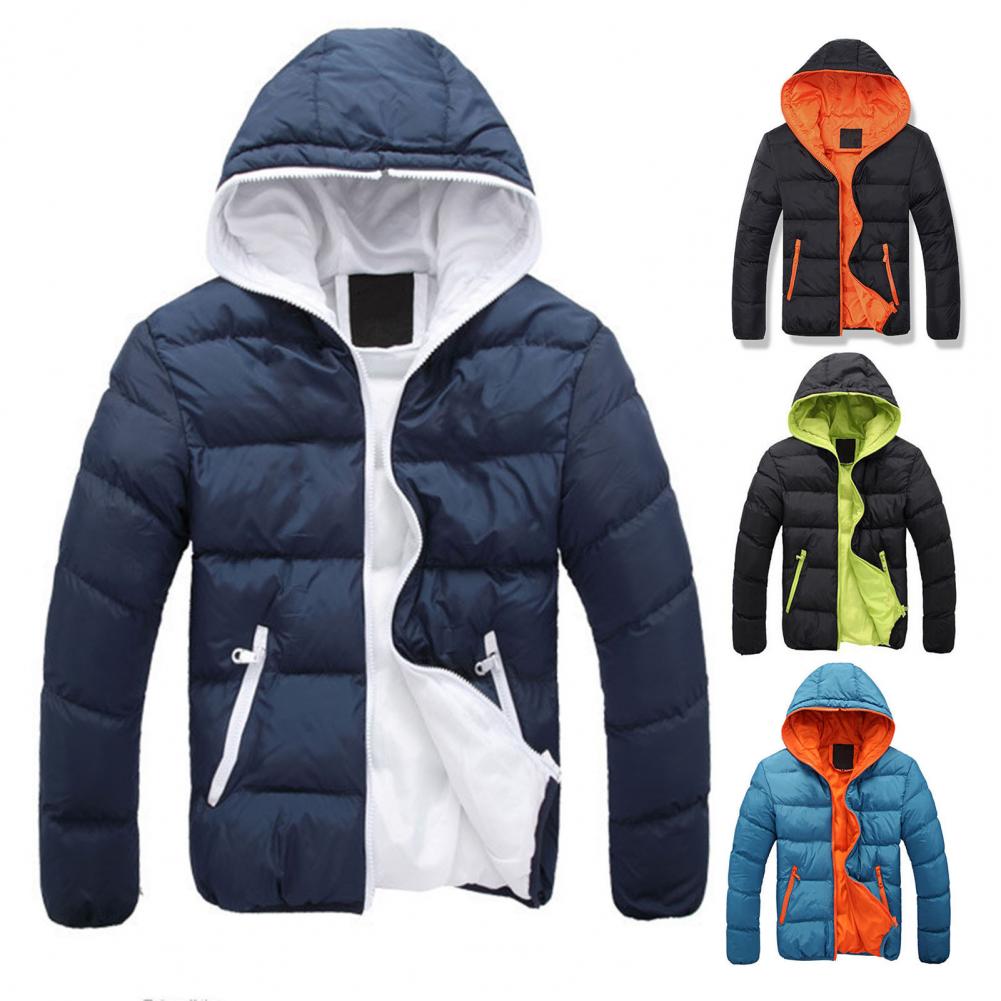 Parka cálida con capucha para hombre, Parka térmica impermeable, sombrero ligero informal, abrigo, Parka, ropa para hombre 2023