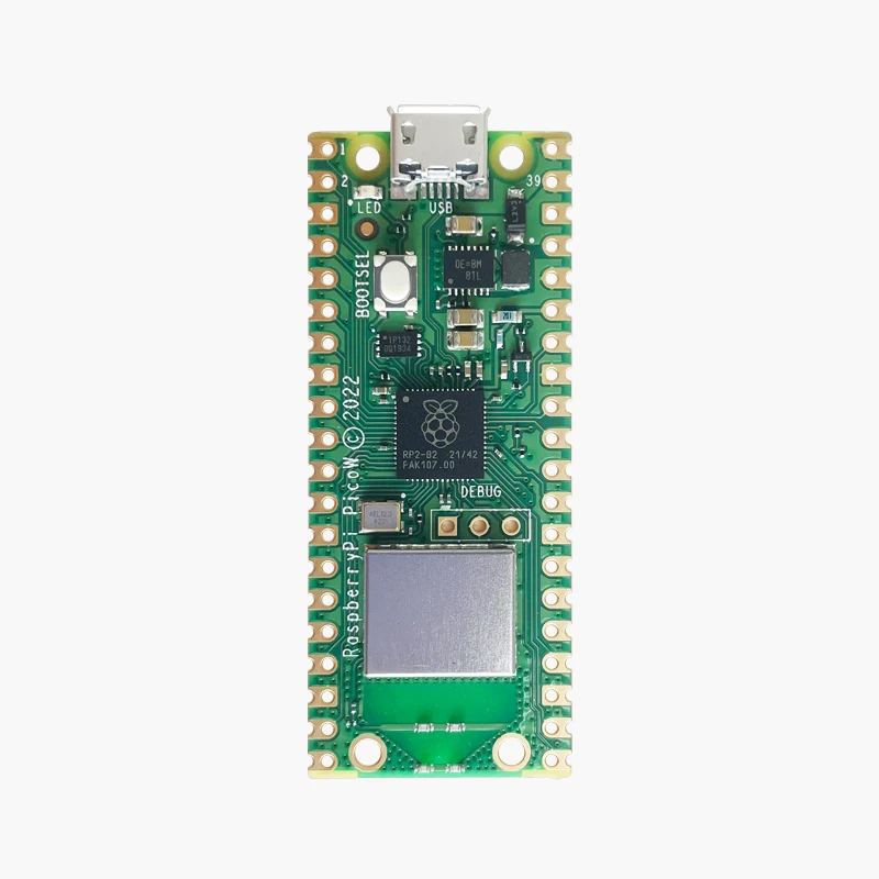 Raspberry Pi Pico W Original con placa de desarrollo WiFi inalámbrica, Pico o Pico H con cabezal de Pin, compatible con MciroPython/C++