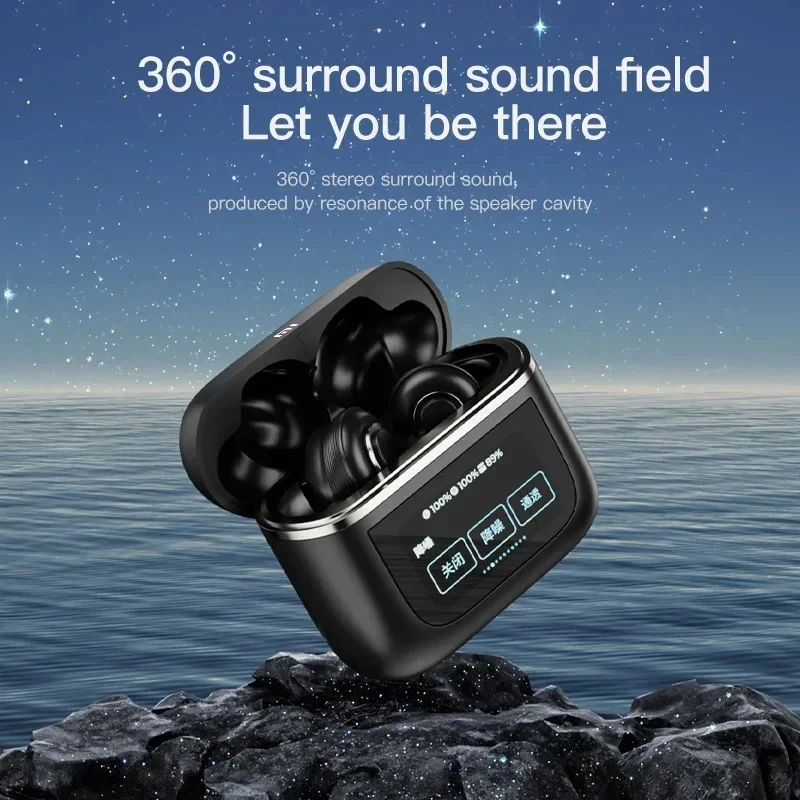 Xiaomi-auriculares TWS V8 ANC + ENC, inalámbricos por Bluetooth, con cancelación de ruido, intrauditivos con pantalla táctil y micrófono