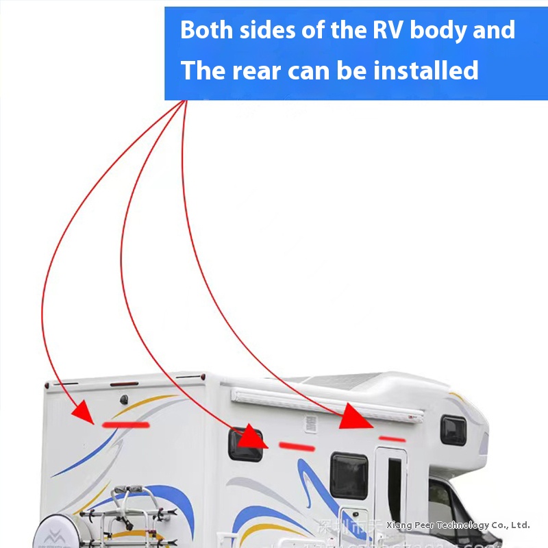 12V/24V RV LED Awning Porch Light Waterproof Motorhome Caravan Van Camper Trailer Wall Lamps