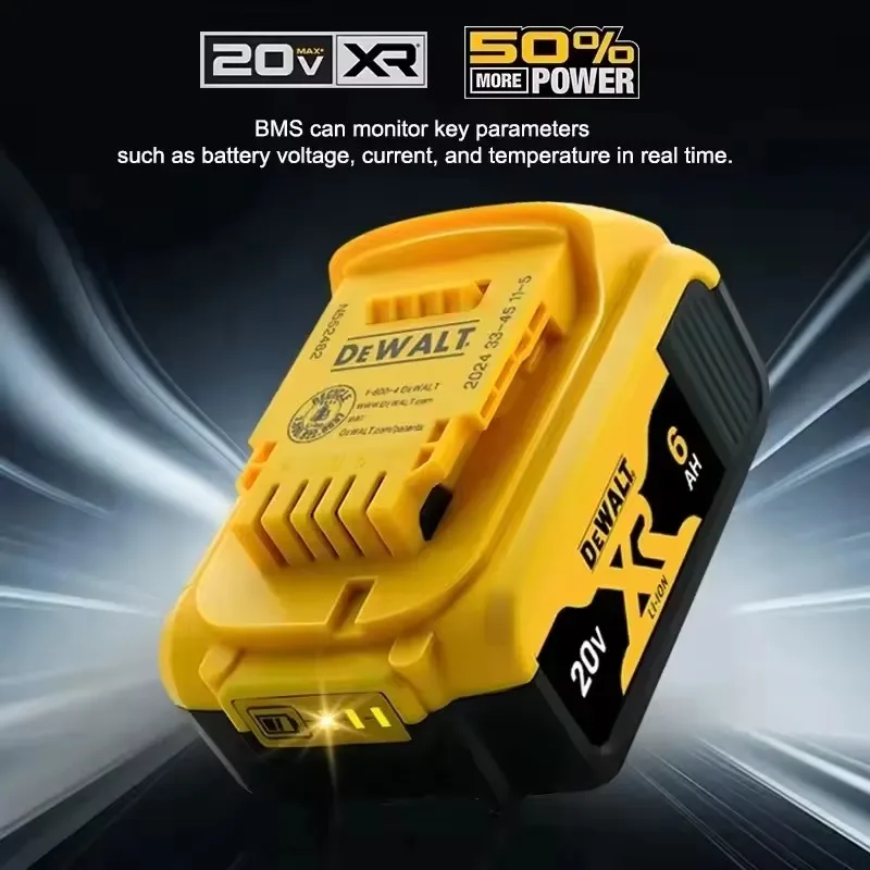 100% original DEWALT 20V battery, dewalt power tool DCB606, DCB205，DCB206，DCBGene，DCB200 MAX，20V， 6AH,5AH,dewalt batteries