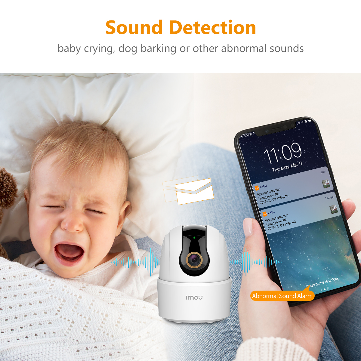 IMOU Ranger 2C 3MP WLAN-Kamera Zwei-Wege-Gesprächsüberwachung Sicherheit 360 ° Abdeckung Portection Nachtsicht Smart Tracking Kamera