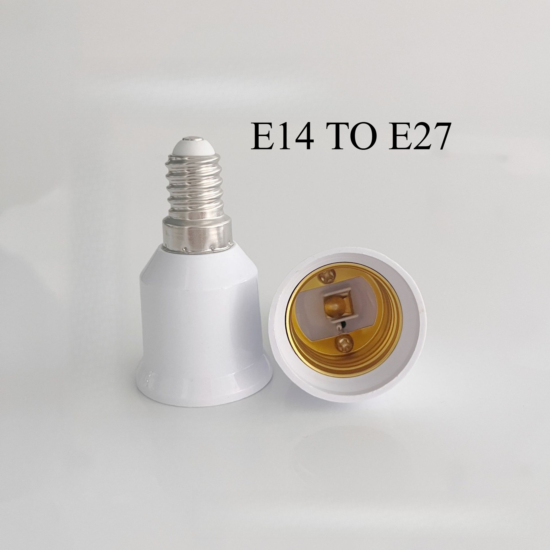 Conversor de suporte de lâmpada e14 para e27, base de soquete à prova de fogo, 220v, adaptador de lâmpada, acessórios de iluminação de conversão