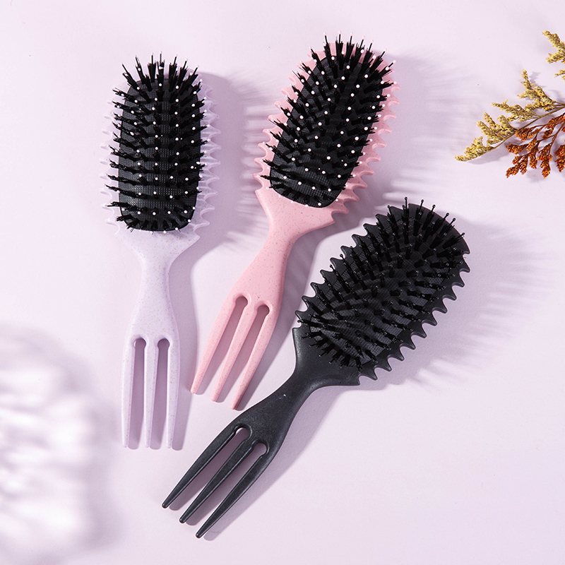 1 cepillo para peinar el cabello rizado Candy Bursh: rizos definidos en cabello húmedo, cerdas de nailon, peine voluminizador para desenredar para todo tipo de cabello