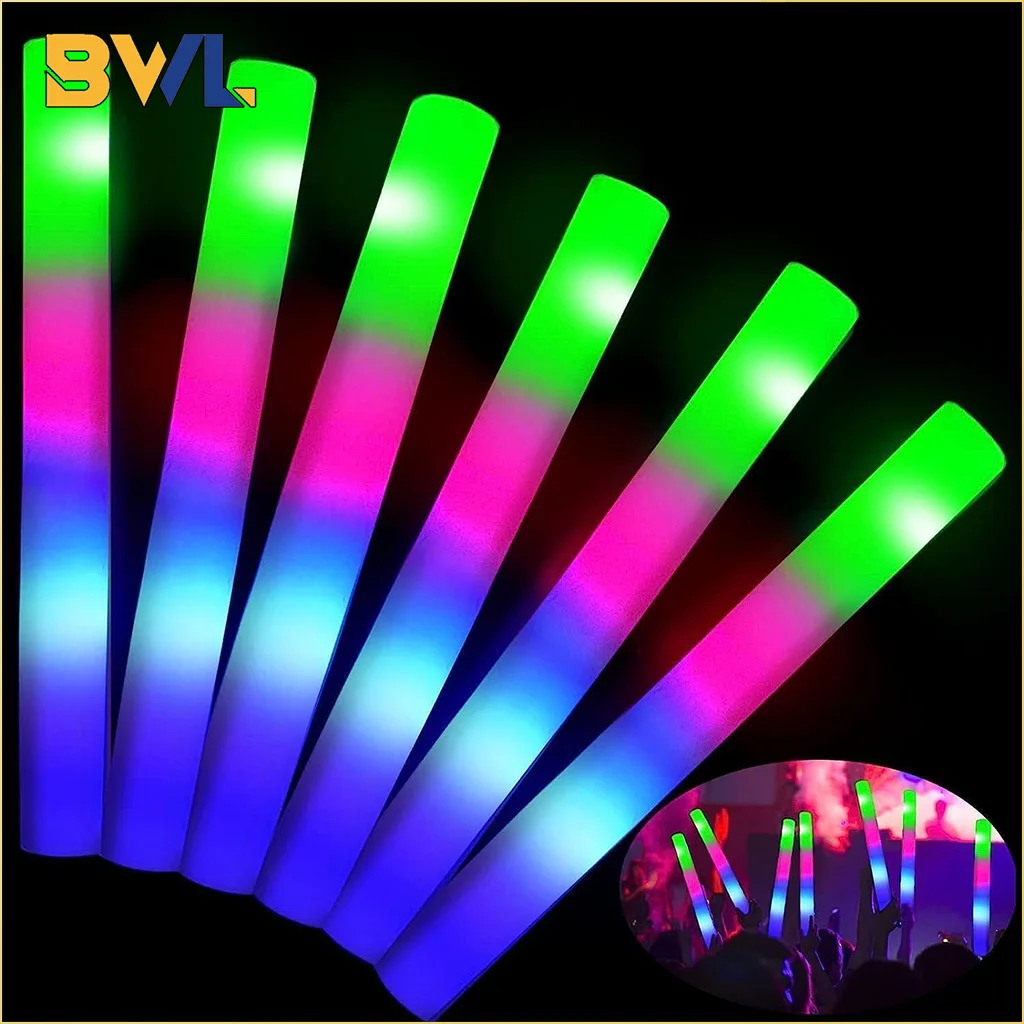 10PCS Glow Stick Music Festival Concert Support Glow Sticks Mardi Gras Party Supplies Festival Wedding Celebration Glow Sticks