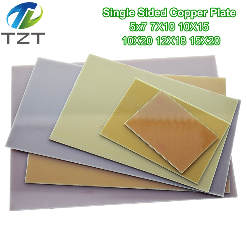 TZT 5x7 7x10 10x15 10x20 15x20 12x18cm Single Side Copper Clad Plate Diy Kit