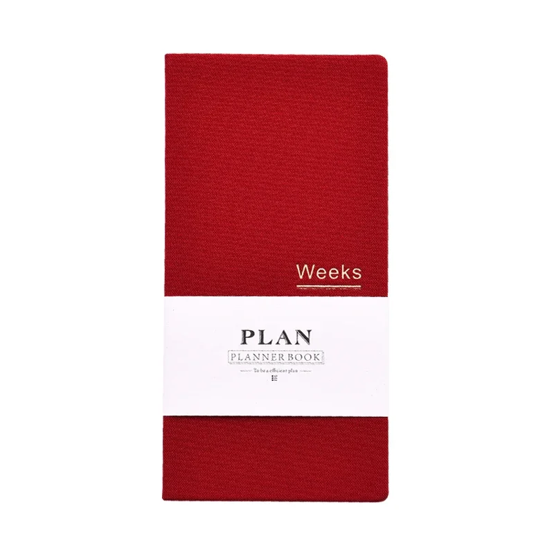 New Week Planner Notebook Self-filling Creative Simple Daily Weekly Plan Timeline Cloth Book Schedule Book Portable Notebook