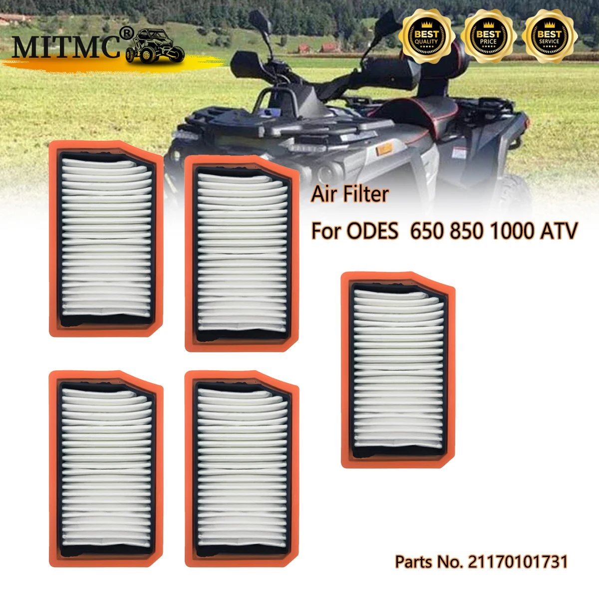 Воздушный фильтр для ODES 650 8501000 ATV 21170101731, 5 шт.