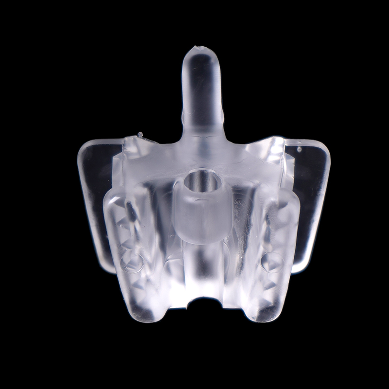 Abridor de boca de silicone dental, 5 peças suporte transparente almofada de mordida retrator saliva ejetor ponta de sucção cuidados orais material odontológico