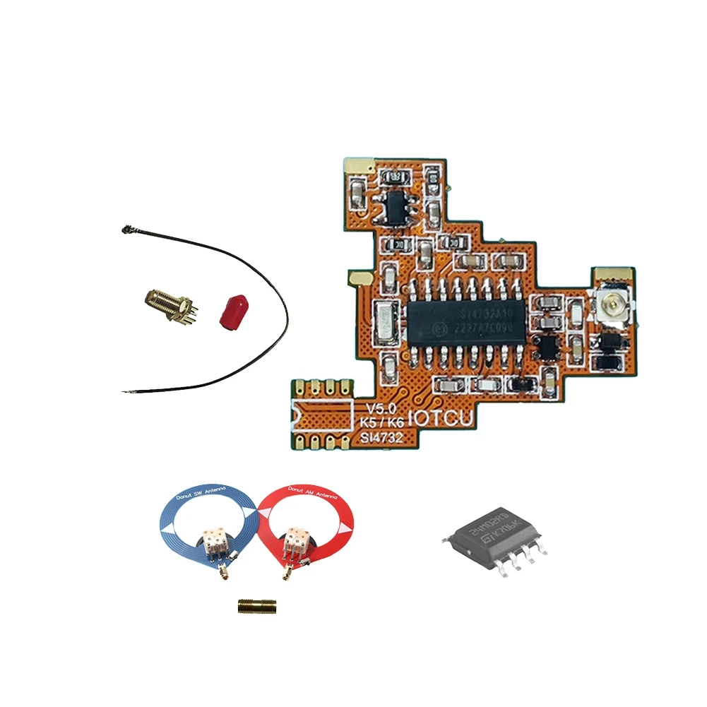 Módulo de modificación N82R SI4732 V5.0 FPC y Kit de Chip 2M para Quansheng UV K5 K6 HF de onda corta de banda completa/recepción de banda lateral única