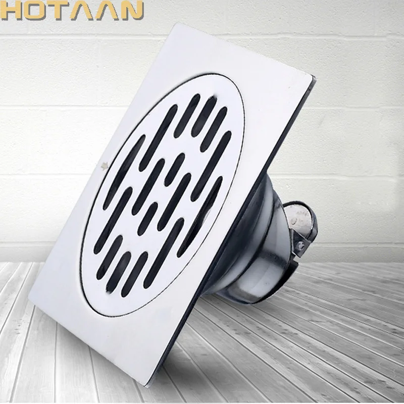 Desagüe de Ducha Grueso SUS 304 #   Desagüe de suelo de acero inoxidable, baño normal, inodoro, cocina, balcón, dedicado a prevenir olores