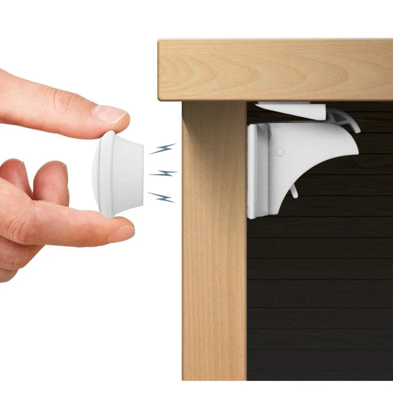 Fechaduras magnéticas de segurança infantil, sem ferramentas necessárias, fáceis de instalar, perfeitas para armários e gavetas, nossas sem brocas