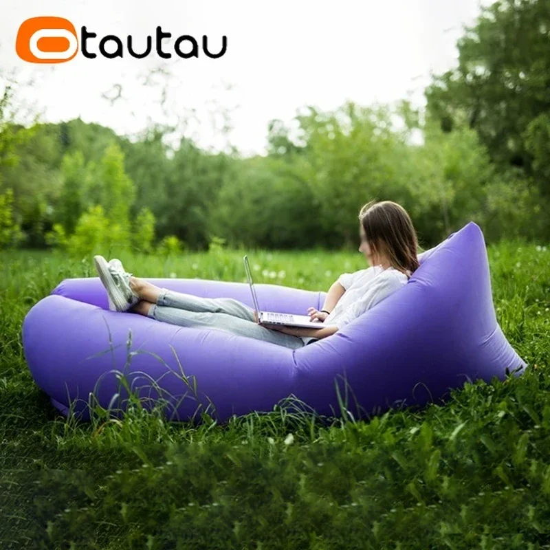 OTAUTAU Ultra lekka poduszka w stylu dmuchanej sofy Sofa dmuchana przenośny składany śpiwór łóżko SF284