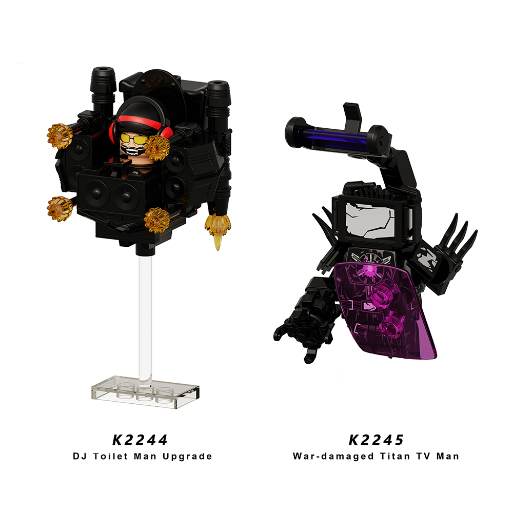 新しい Skibidi トイレ男アニメ漫画レンガ人形カメラマンスピーカーマンテレビマンミニアクションレンガ玩具フィギュアビルディングブロック