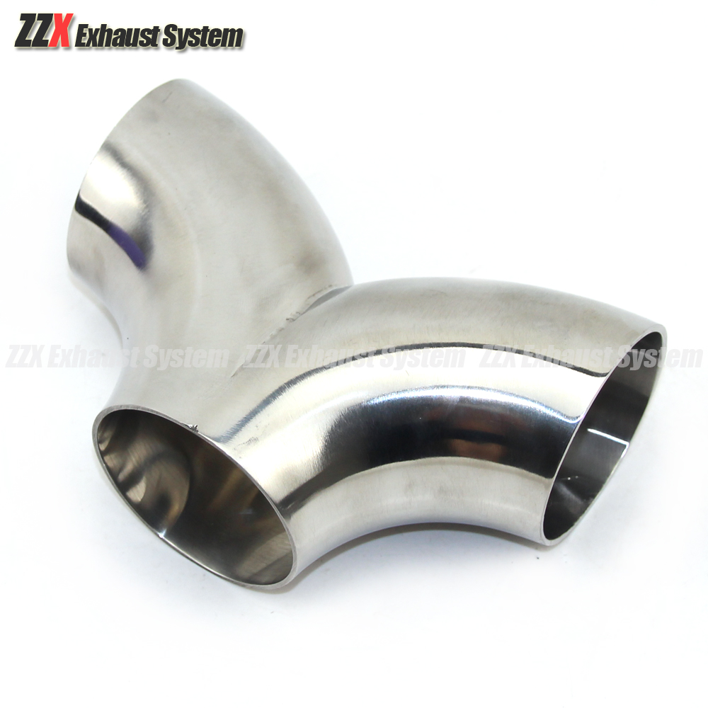 カーアクセサリー 304 ステンレス鋼エキゾーストマフラー溶接 I Y タイプティーコネクションチューブ 19/25/32/38/45/51/57/63/76 ミリメートル