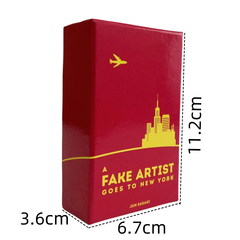 A Fake Artist Goes to New York Cards Game Board Deck For Party Playing