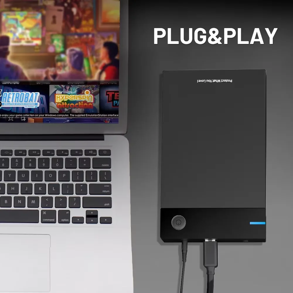 HDD para juegos 12T con Hyperspin Launchbox Retrobat Playnite Super consola con más de 86000 juegos Retro Vidoe para PS3/PS2/PSP/WII/WIIU/DC