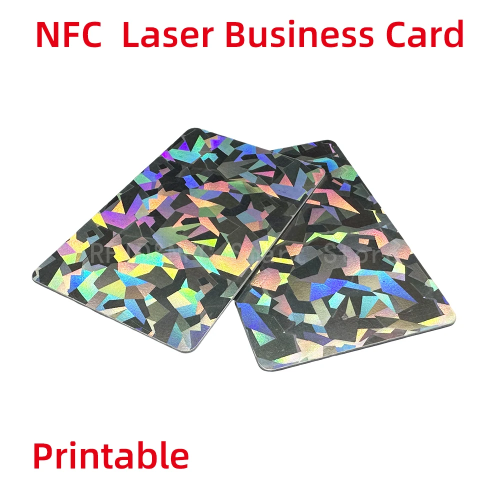 5 шт. NFC лазерные визитные карточки Материал ПВХ 13,56 МГц RFID контроль доступа NTG 213 NFC-карта персонализированная лазерная визитная карточка NFC
