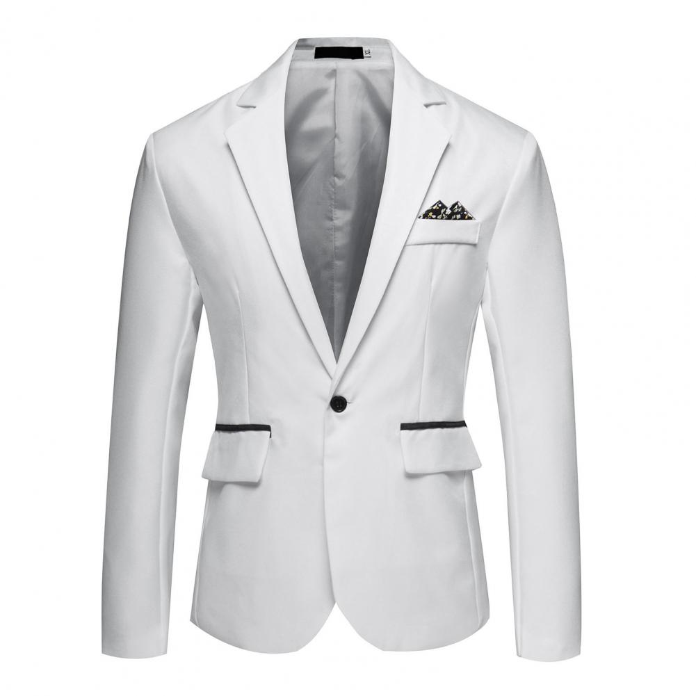 กระเป๋าสองด้านข้างผู้ชายเสื้อสูทเจ้าบ่าว Blazer SLIM FIT Men ธุรกิจ Blazers งานแต่งงานอย่างเป็นทางการ Blazers จัดเลี้ยงชุดเสื้อ