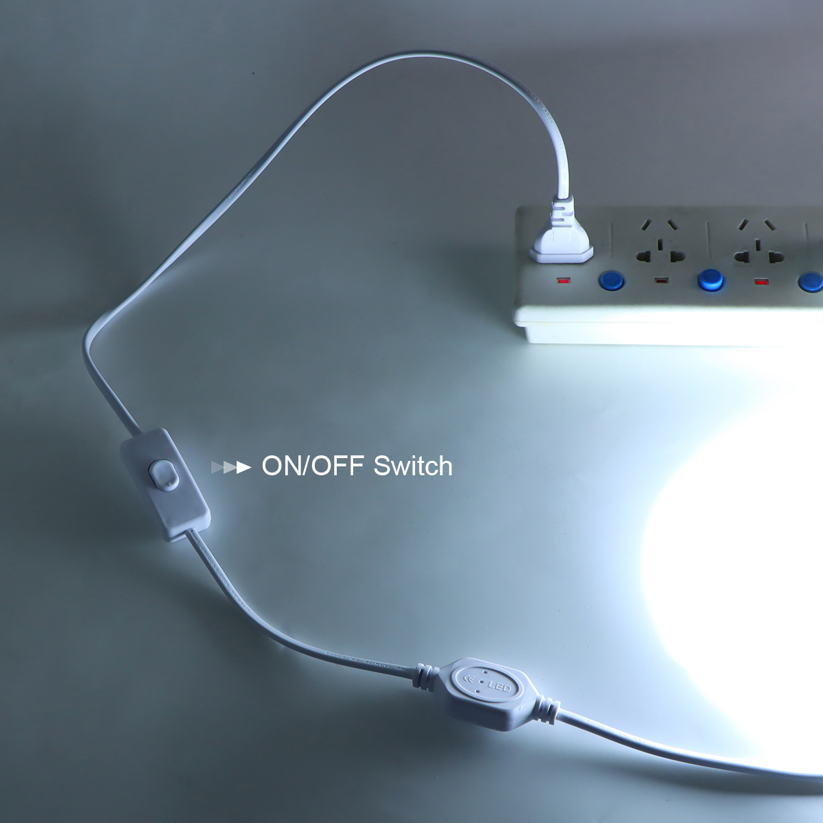 220V 110V COB LED ストリップ EU プラグ US プラグ LED ライト テープ クリップ アクセサリー