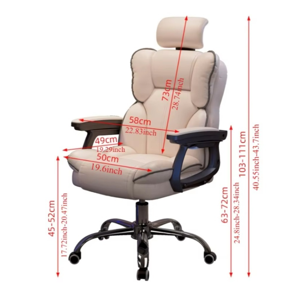 Ergonomic Gaming Chair with Headrest High Back Office Chair Computer Gaming Chairs Big and Tall PU Leather Office Chair