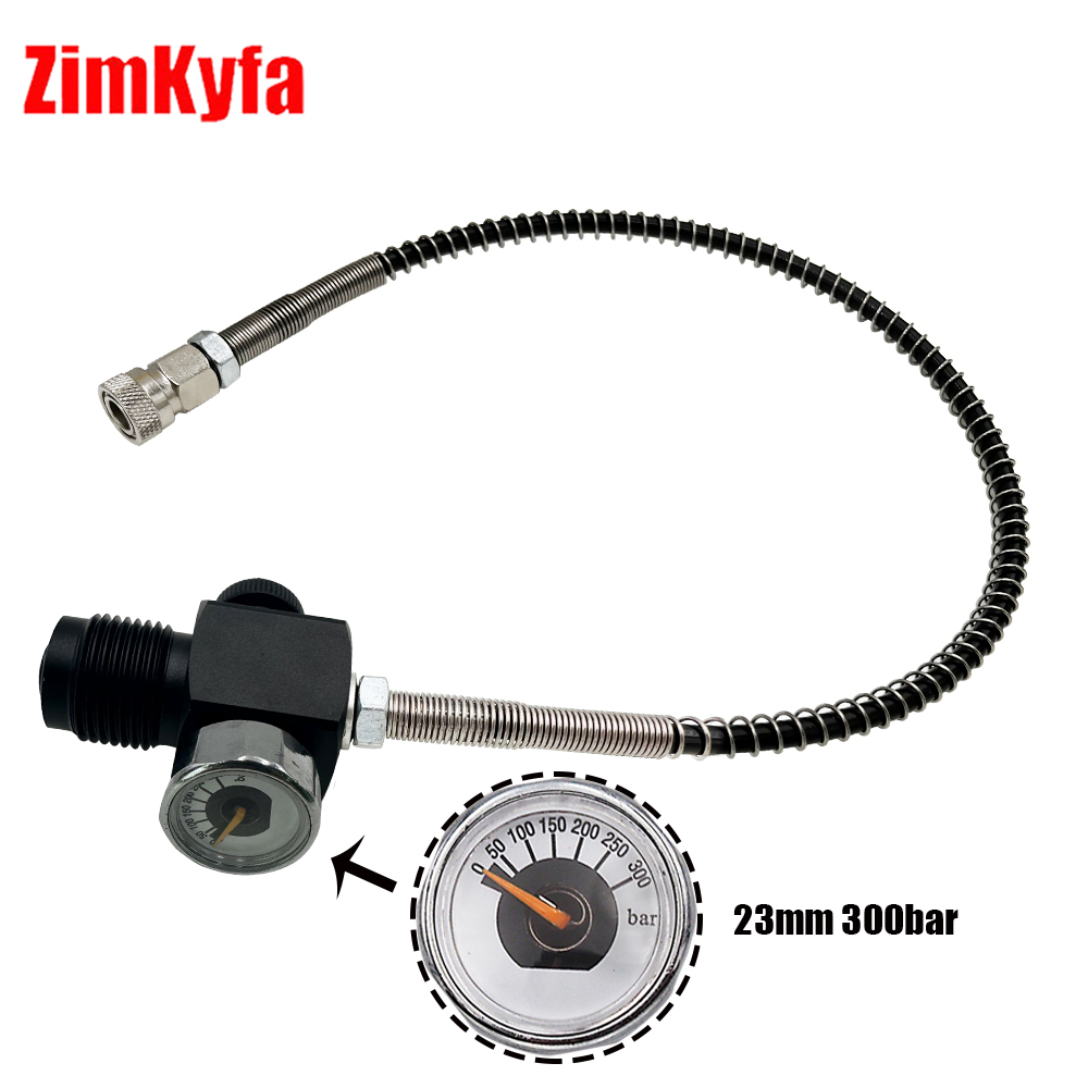 큰 탱크와 작은 병 다이빙용 충전 어댑터, G5/8 인치 DIN 232/300 바 충전 스테이션, 250Bar,40Mpa,6Kpsi, 에어소프트 액세서리