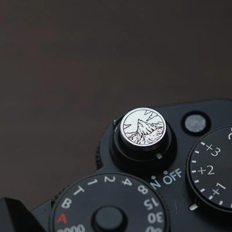 Camera Metal Soft Release Button Shutter Button Hot Shoe Cover For Sony A7C2 Fujifilm XT50 X100VI Xhalf XM5 XE4 Nikon ZF Leica