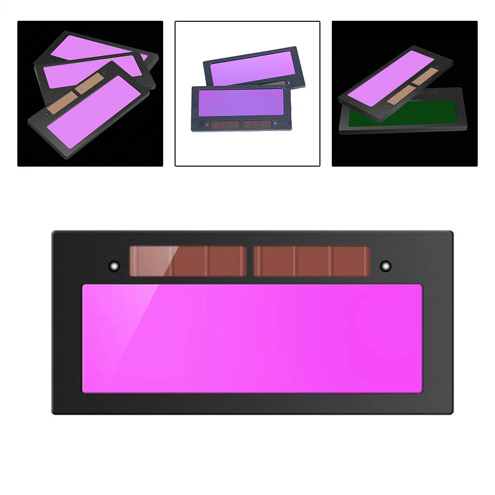 Auto-Darkening เชื่อมเลนส์ 10.8*5 ซม.พลังงานแสงอาทิตย์ LiquidCrystal แว่นตาเครื่องเชื่อมป้องกันเลนส์พลังงานแสงอาทิตย์ LCD แว่นตา Darkening เลนส์