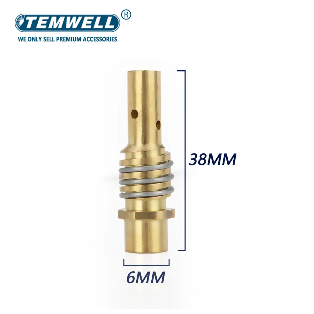 14PCS 15AK Welding Torch accessories Consumables 0.6/0.8/0.9/1.0/1.2mm MIG Torch Gas Nozzle Tip Holder of 15AK MIG MAG
