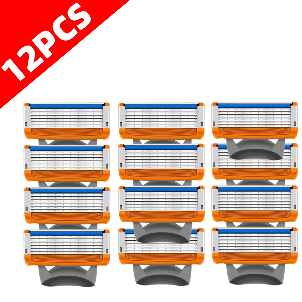 High Quality 5 Layers Manual Shaver Razor With 4 Replaceable Heads Blade Brand universal Handle & Head