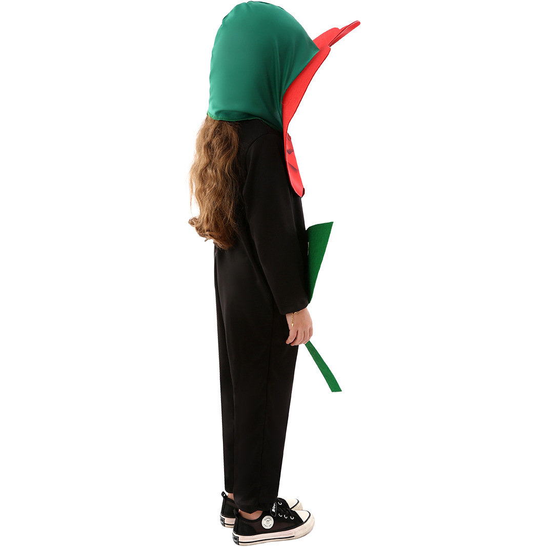 Disfraces de actuación para niños, disfraces de actuación, vestido de fiesta de plantas, Halloween, Carnaval, rosas, Día de San Valentín, ropa Cos
