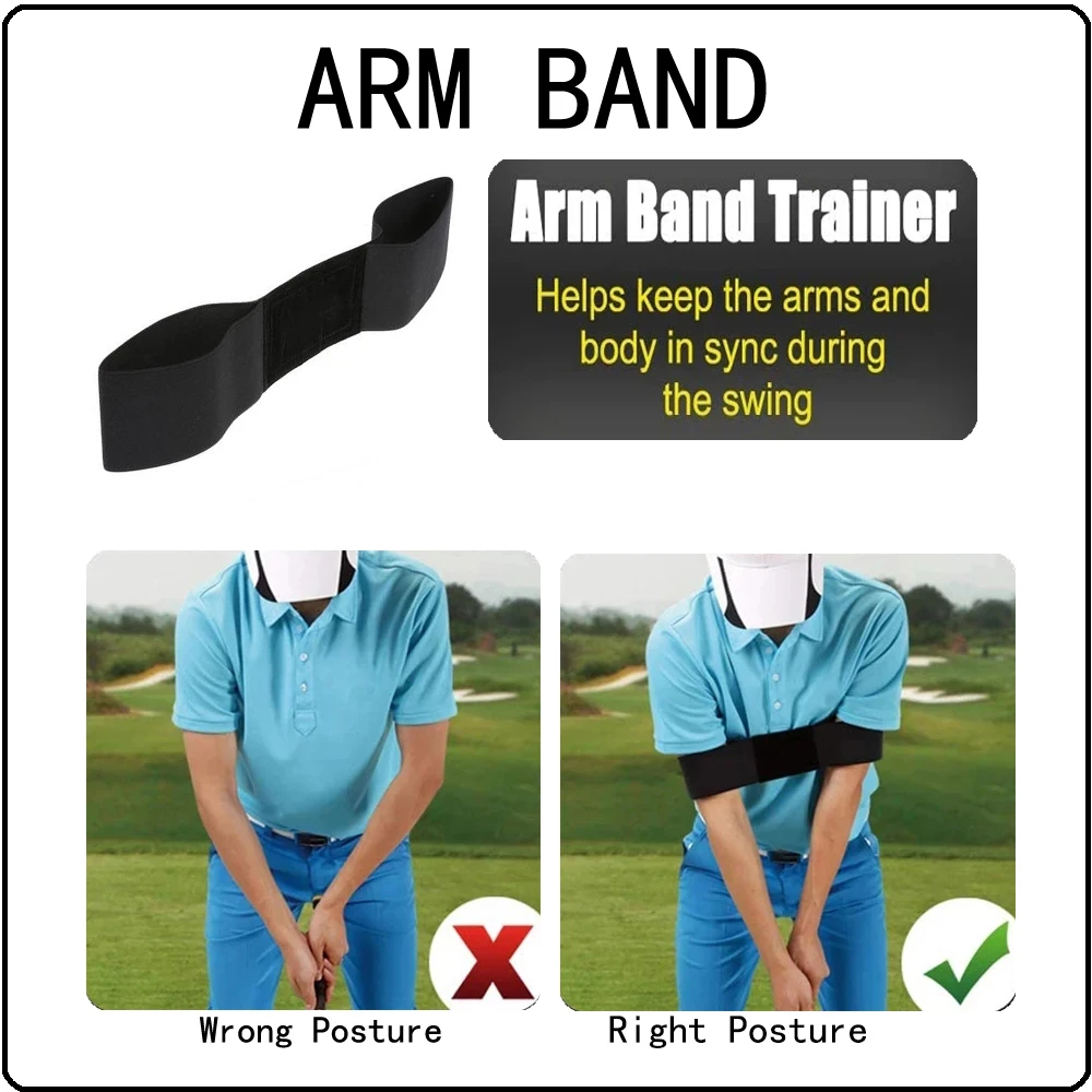 Professional Golf Swing Instructor Armband Elastic Posture Alignment Training The Perfect Professional Practice Aid