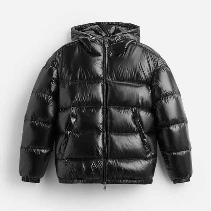 HKSH Otoño Invierno nuevos hombres marea oscura elegante Simple acolchado abrigo Chaqueta de algodón con capucha Casual Ins moda Chic cremallera Top HK3588