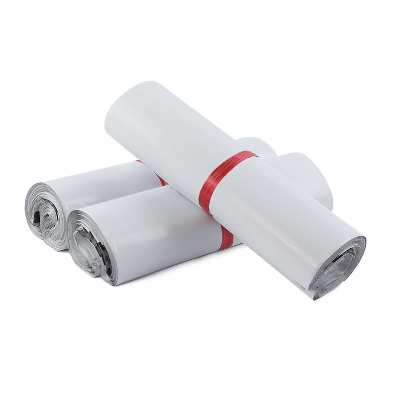 Pacote poli plástico auto-adesivo Mailing sacos, Envelope expresso, bolsa postal, correio branco, Mailer, embalagem, 50pcs