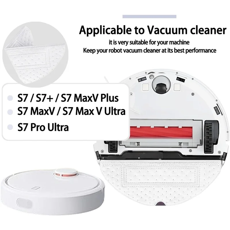 40 Buah Kain Pel Sekali Pakai untuk Roborock S7 S70 S75 S7max S7maxv T7S G10 T8 Plus Bantalan Pel Robot Vacuum Kain Pel Suku Cadang-A70Z