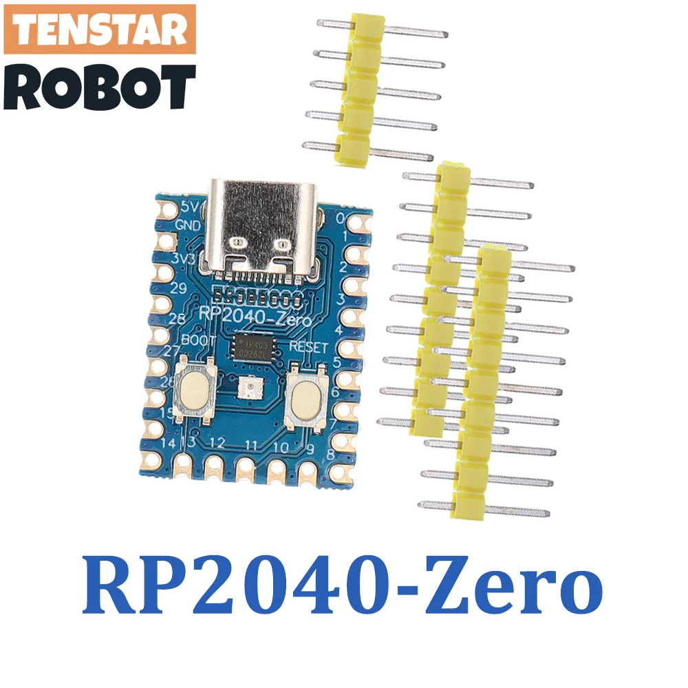 TENSTAR RP2040-Zero RP2040 for Raspberry Pi Microcontroller PICO Development Board Module Dual-Core 2MB Flash RP2350