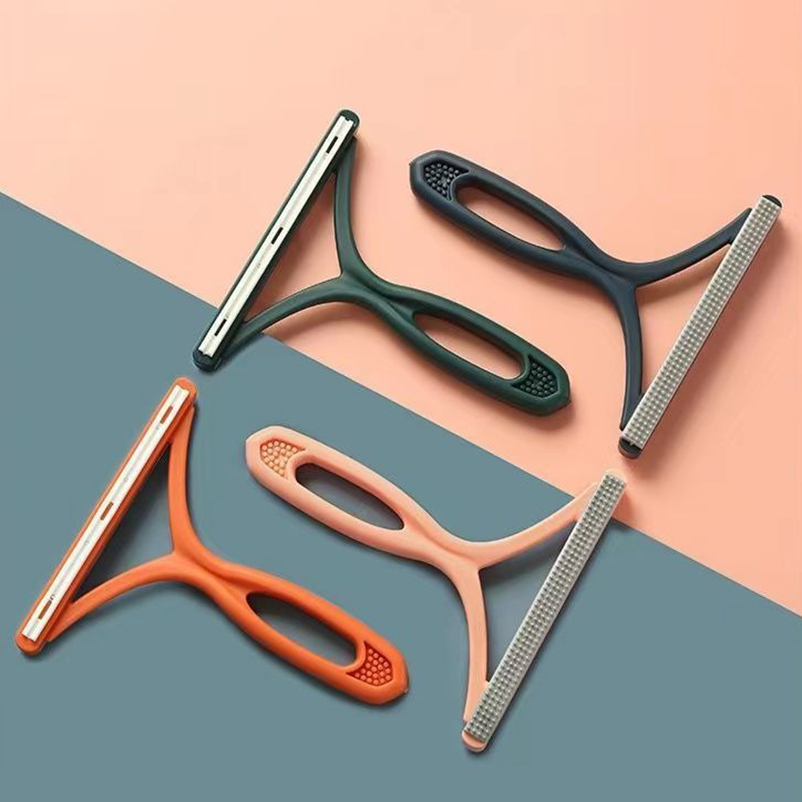 Suéter dupla face para descascar animais de estimação, remove pelos e remove bolas de pelos, pelos de gatos e pelos de cães e removem pelos flutuantes