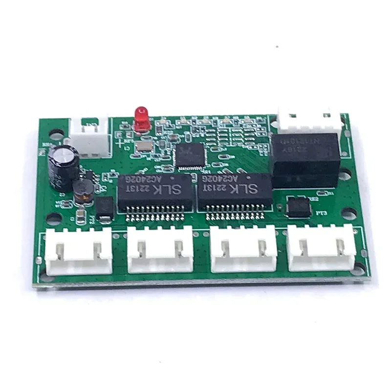 Mini PCBA 4/5 puertos Networkmini módulo de interruptor ethernet 10/100Mbps 5V 12V 15V 18V 24V