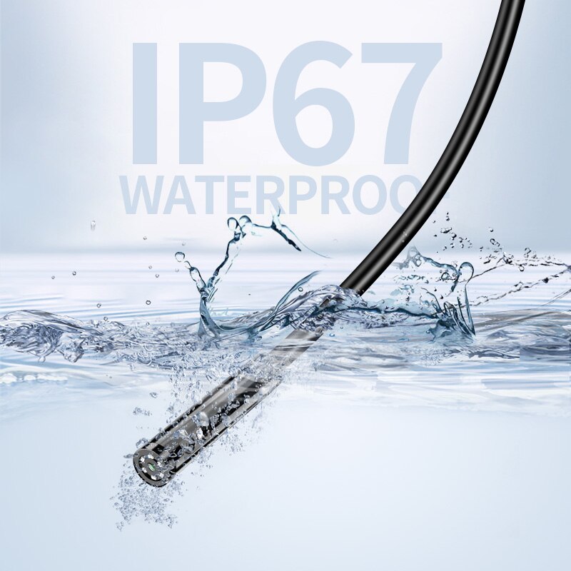 Câmera industrial do endoscópio Ip67 À Prova D' Água 5.5mm 7mm 3 In1 USB Borescope Inspeção Snake Camera Para Android Phone PC