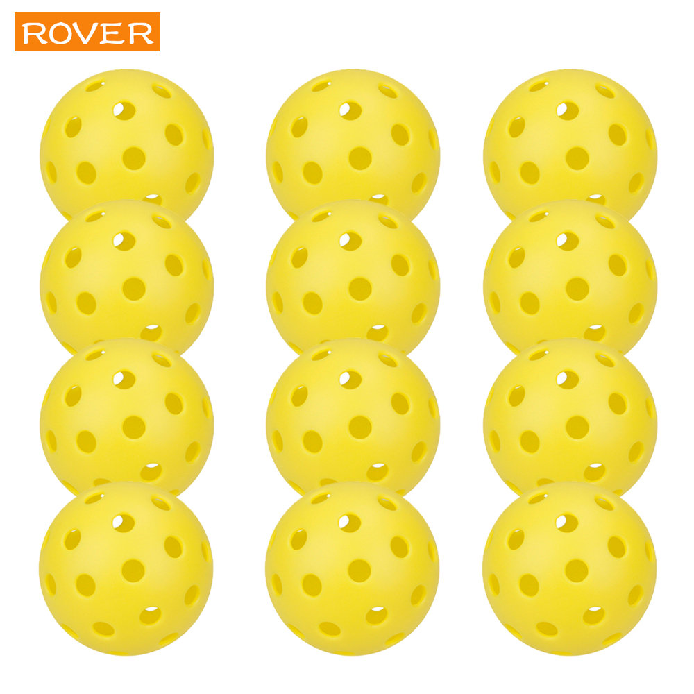 Pickleball 74mm durável 40 furos ao ar livre 6/12/24 pçs pickleballs 26g ao ar livre para competição pickleball pacotes de pickleballs