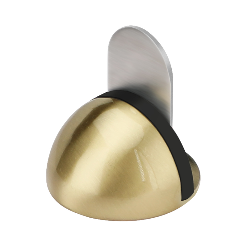 Succión de puerta magnética de acero inoxidable, sin puerta de impacto, anticolisión semicircular de goma, tapón de puerta no magnético