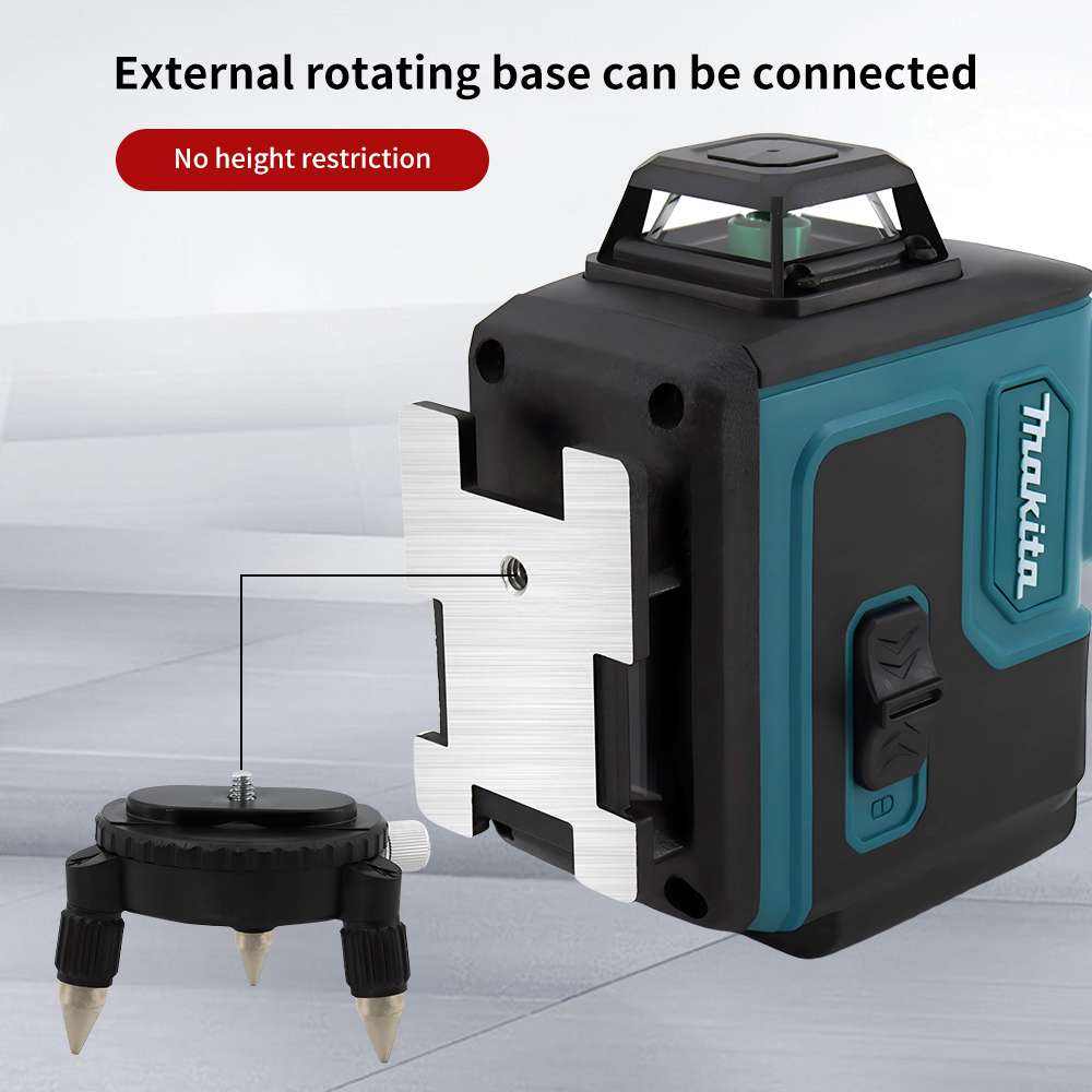 Makita 16 เส้นเลเซอร์ระดับมืออาชีพแนวนอนแนวตั้งเลเซอร์สีเขียวอัตโนมัติ 360 ° เครื่องมือสร้างเลเซอร์ Nivel ปรับระดับตัวเอง