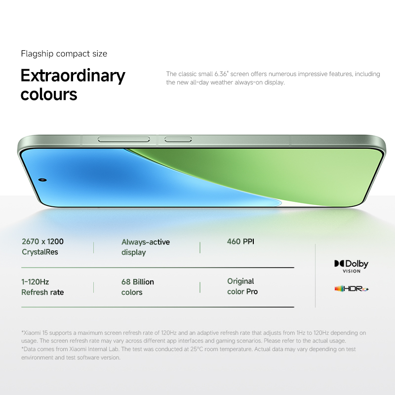 Algemene versie Xiaomi 15 smartphone 256 GB/512 GB 6,36 "AMOLED-scherm 120 Hz Leeuwebek ®   8Elite Leica-camera