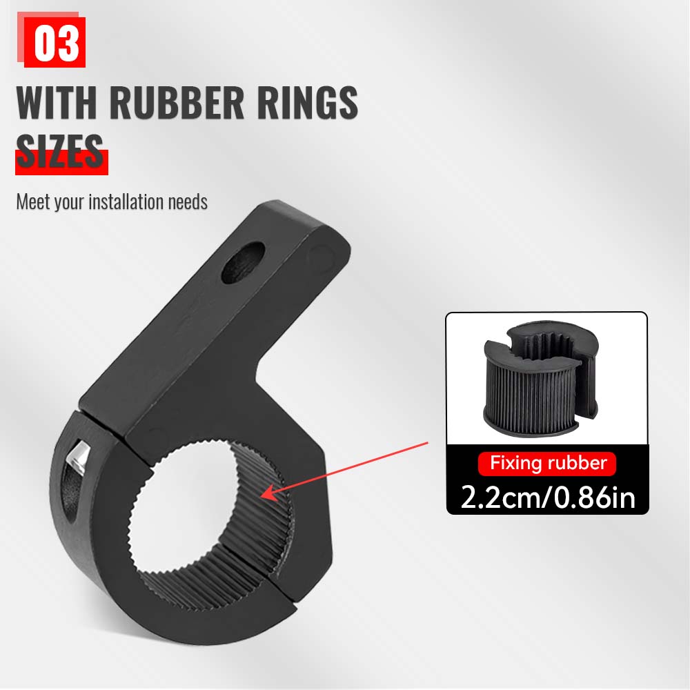 1/2pcs Universal Car Motorcycle Headlight Clamps Brackets Tube Clamp Kit For Truck Auto ATV Motorcycle Led Work Bar Lamp Mount