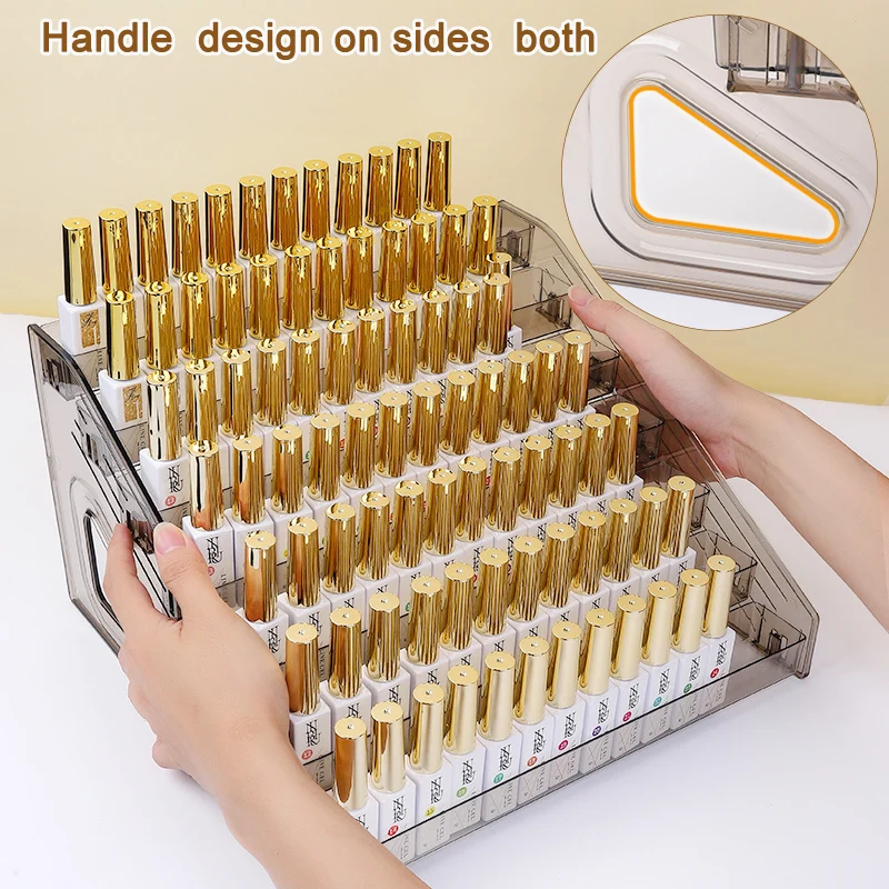3/4/5/6/7 Schichten Acryl Nagellack Display Organizer Regal Klare Kosmetik Rack Rahmen Schmuck Ständer Halter Organisation Werkzeuge