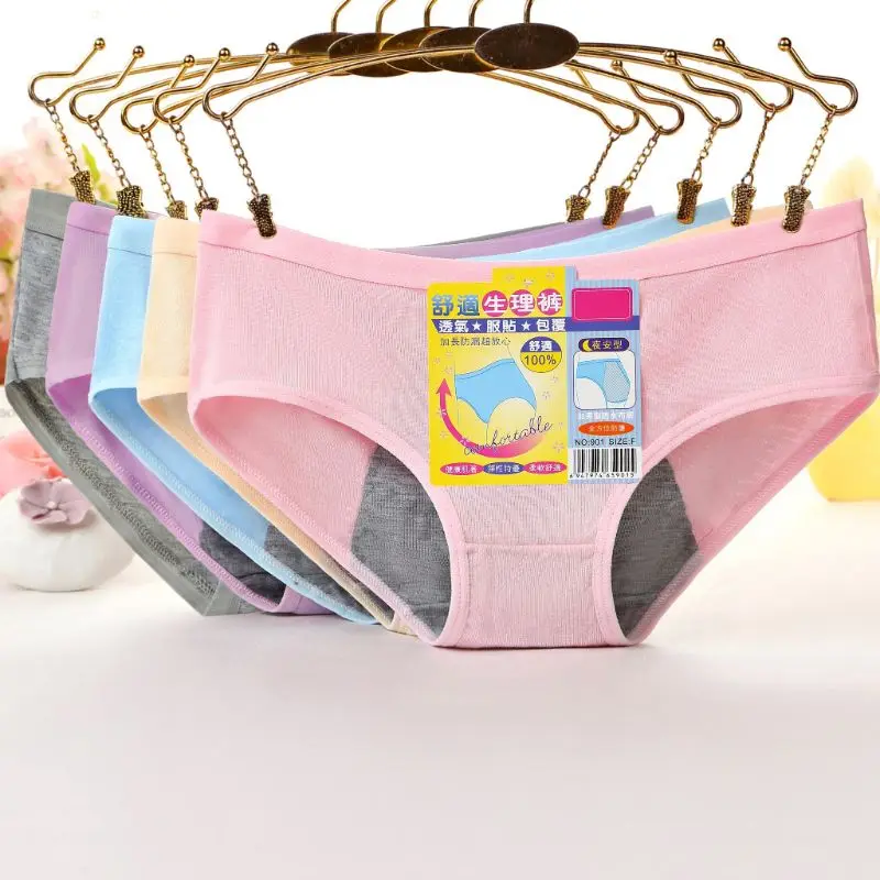Pakaian Dalam Wanita XL Periode Menstruasi Celana Dalam Katun Modal Celana Dalam Anti Bocor Penundaan Fisiologis Mulus Ukuran Besar Bersirkulasi