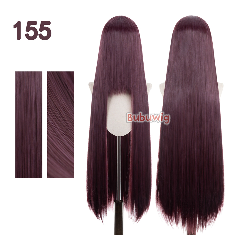 Bubuultraviolet-Perruque Synthétique Longue et Lisse de 100cm, Perruques de Cosplay, Plus de 100 Couleurs, Rose, Orange, Blonde, Vert, Degré de Chaleur
