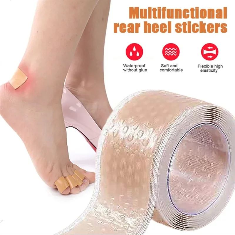 Pegatina Invisible de silicona antidesgaste para mujer, Protector de talón de Gel de silicona, parche adhesivo para aliviar el dolor, almohadillas para el cuidado de los pies